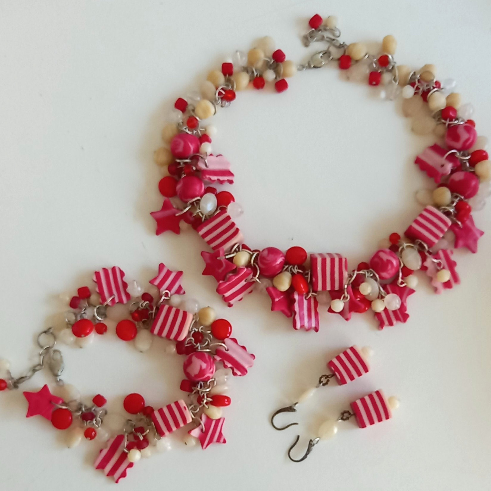 set de pulsera & pendientes & collar fusion sweety - Imagen 2