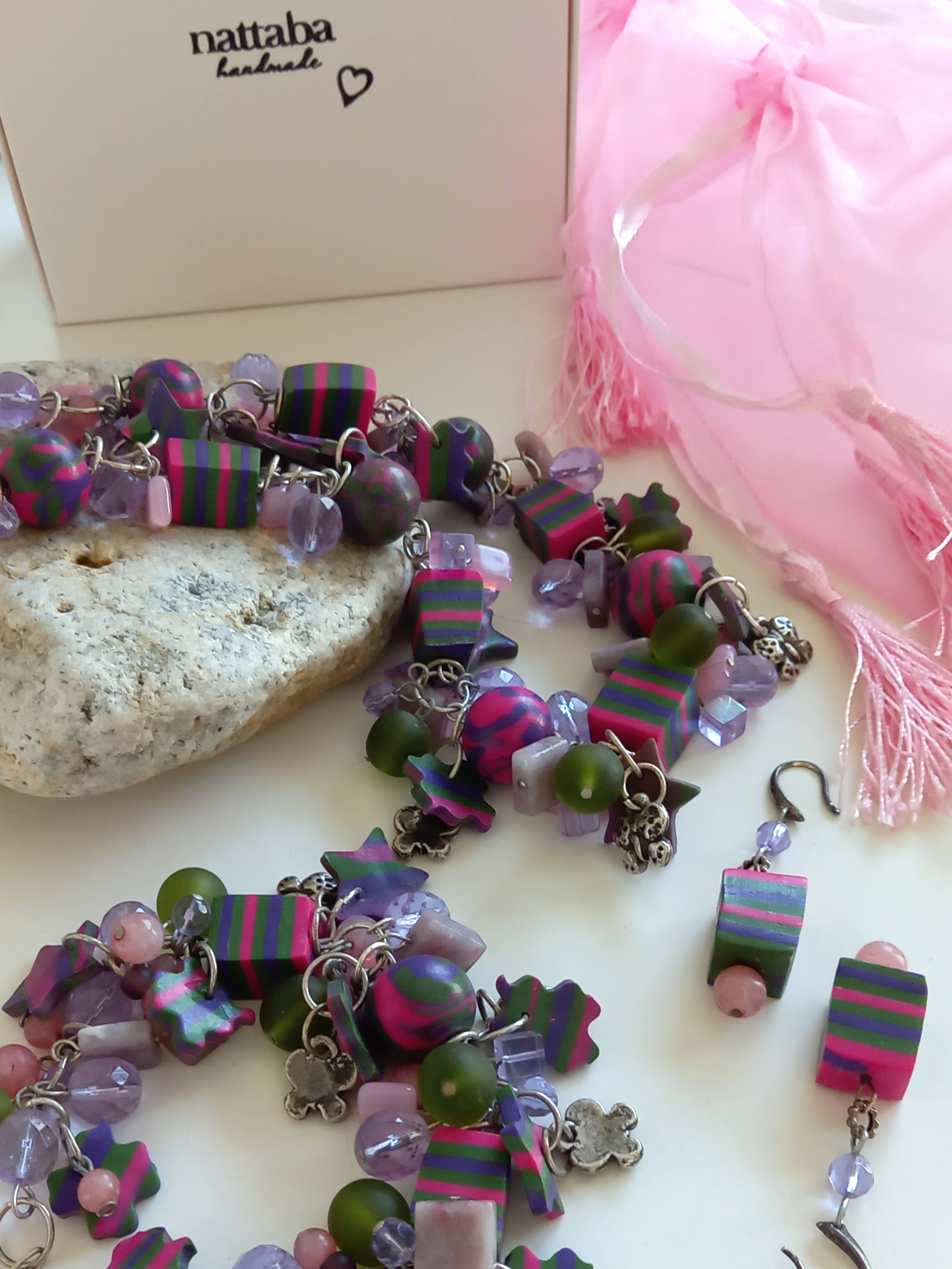 set de pulsera & pendientes & collar fusion sweety - Imagen 3