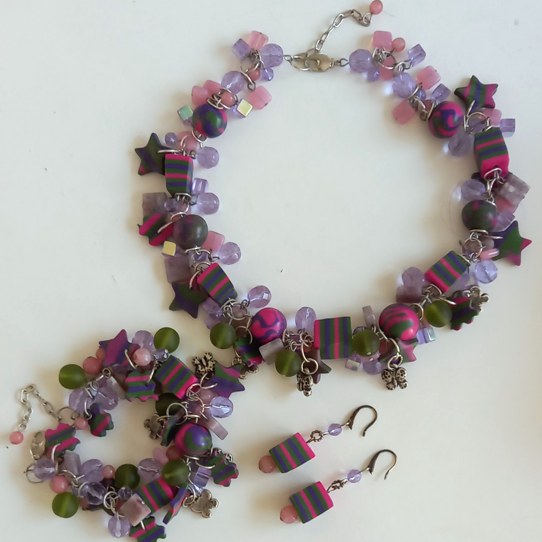 set de pulsera & pendientes & collar fusion sweety - Imagen 2