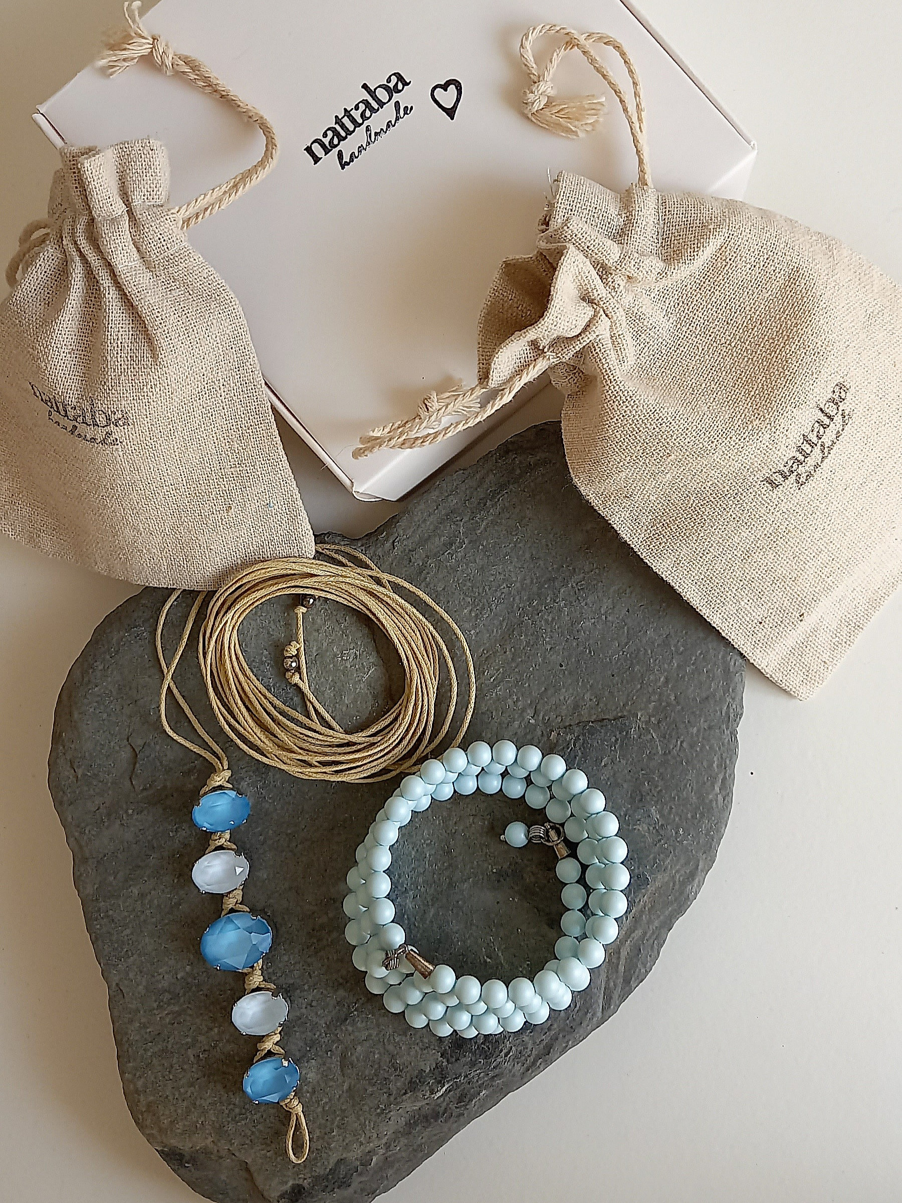 set de pulseras cristal & perla - Imagen 3