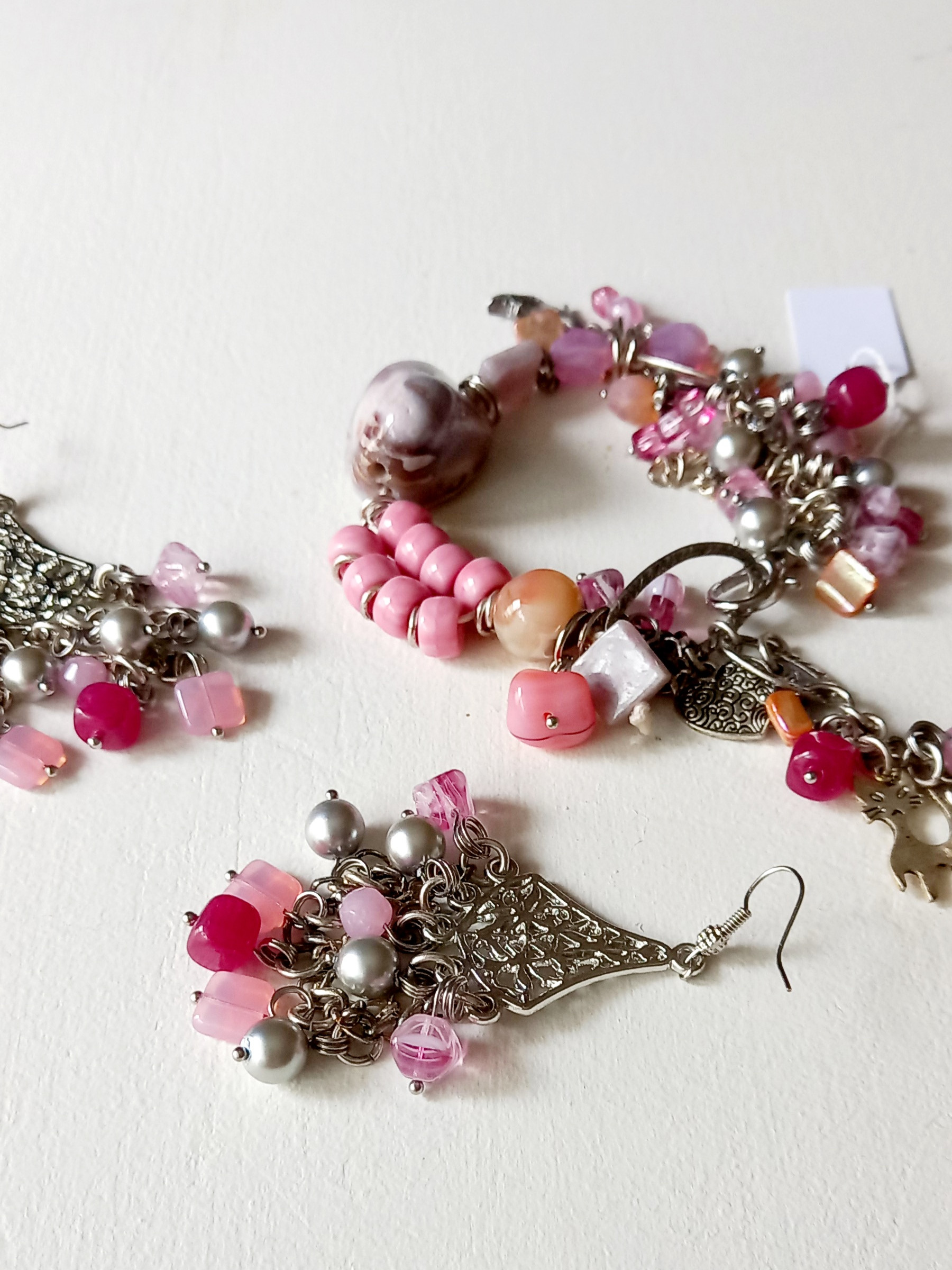 set de pendientes y pulsera unique - Imagen 2