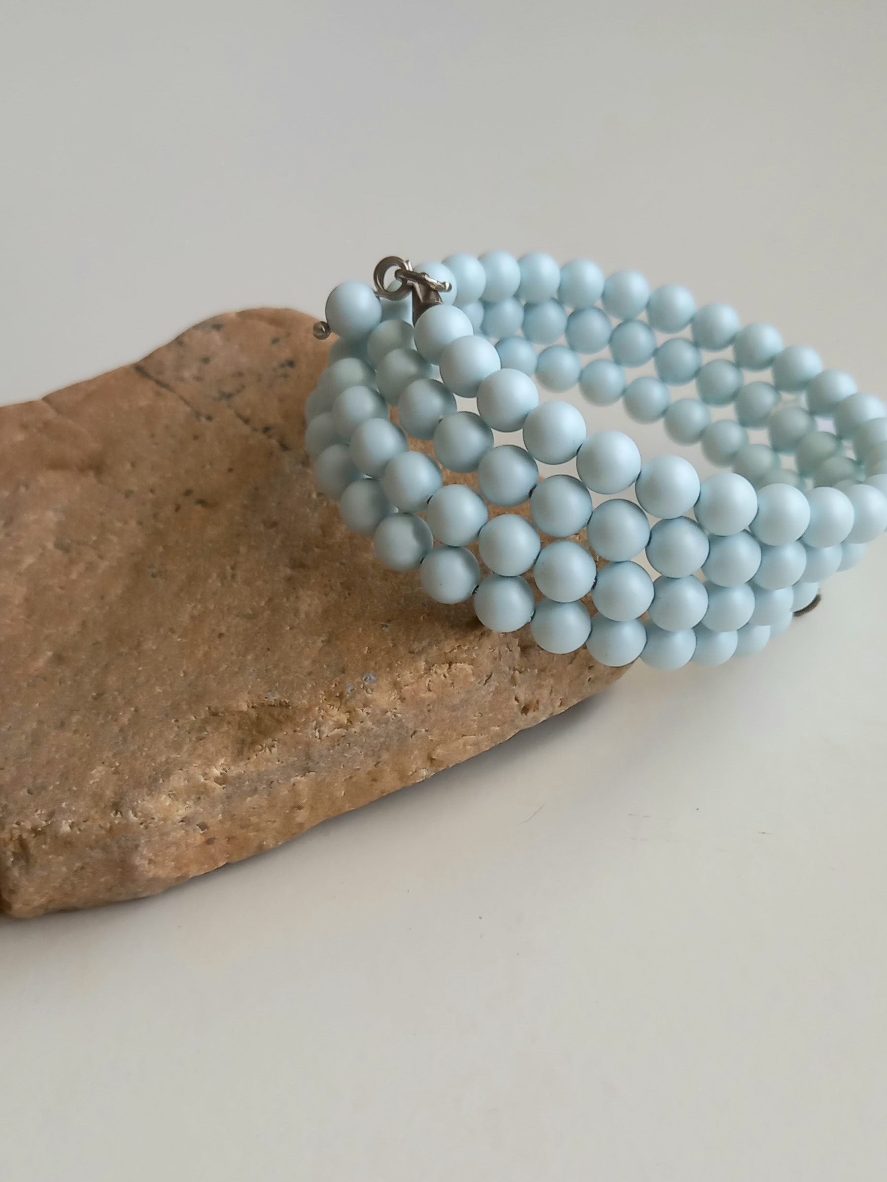 set de pulseras cristal & perla - Imagen 10