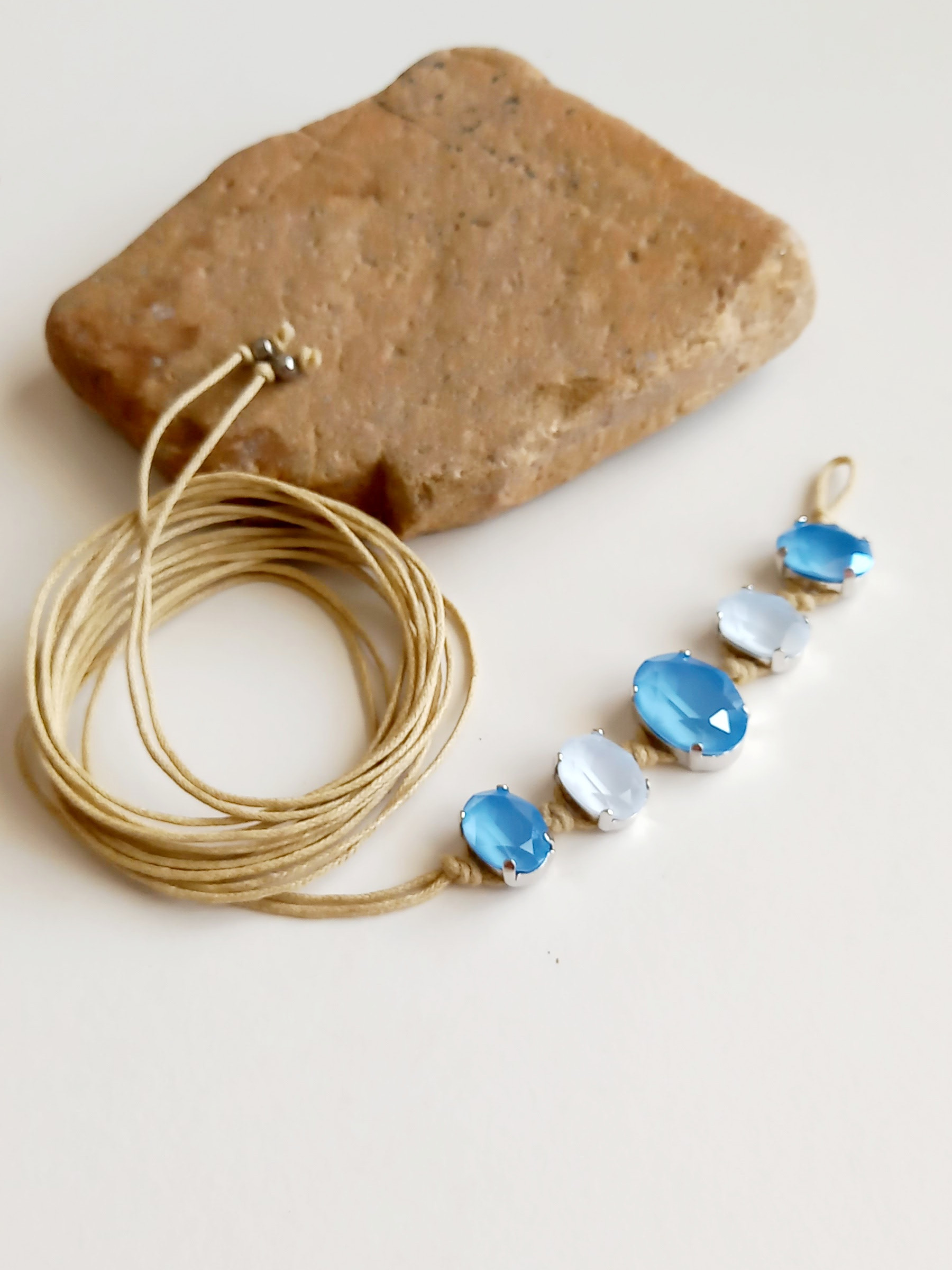 set de pulseras cristal & perla - Imagen 8