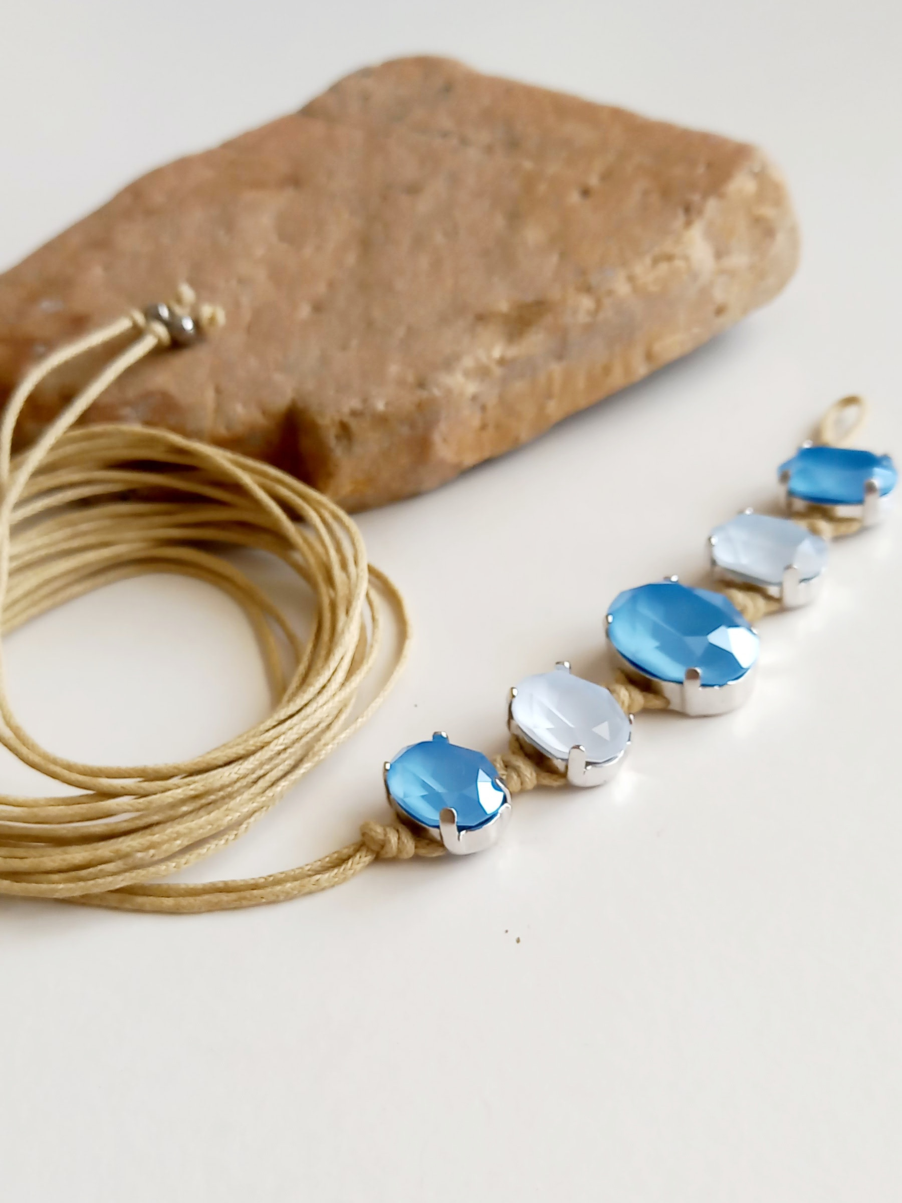 set de pulseras cristal & perla - Imagen 6