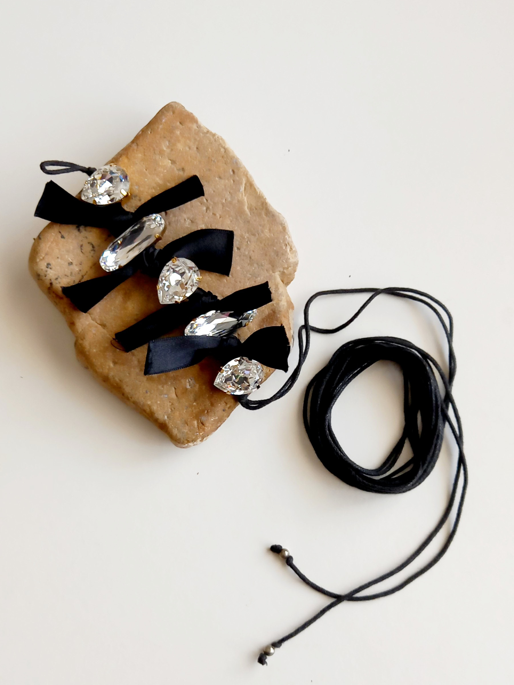 pulsera de cristal & perla