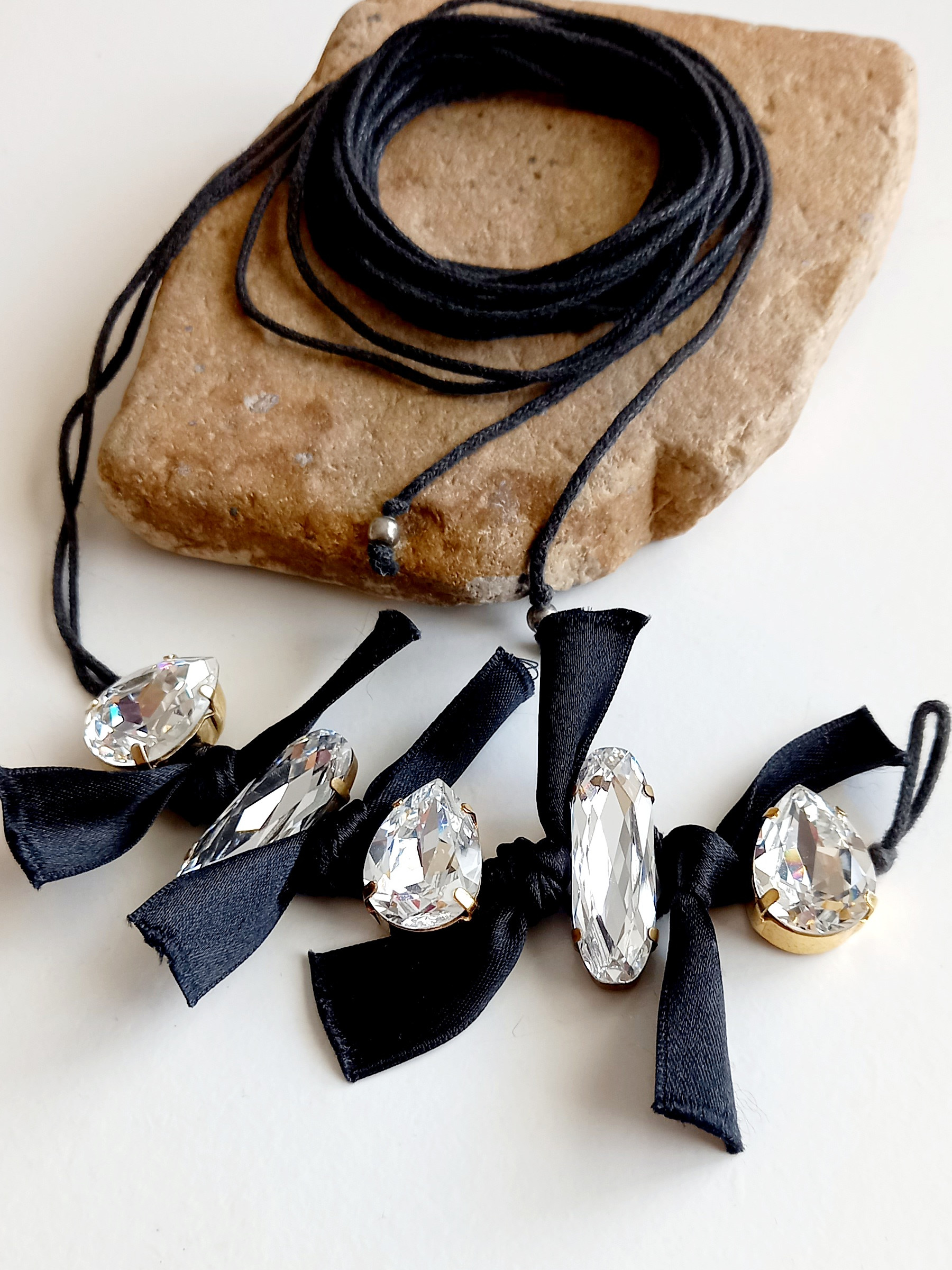 pulsera de cristal & perla - Imagen 3