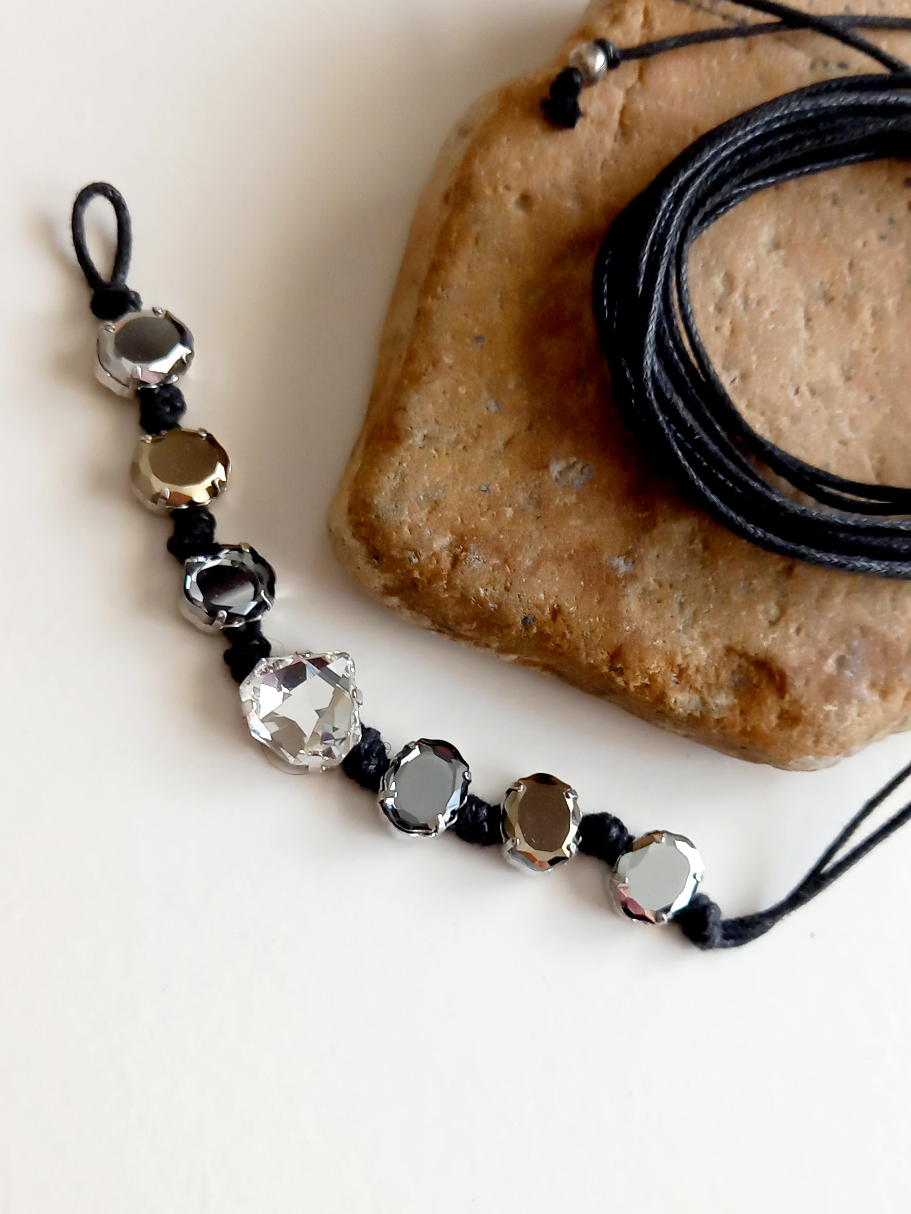 pulsera de cristal & perla - Imagen 4