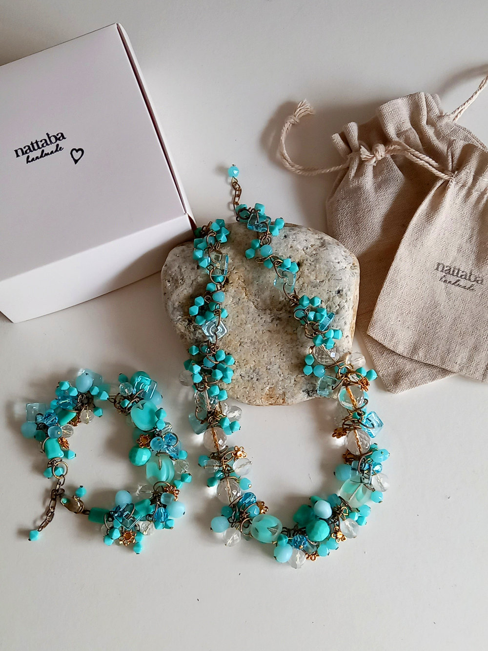 set de collar y pulsera glassmania - Imagen 2