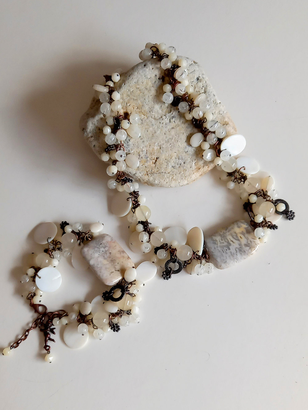 set de collar y pulsera glassmania