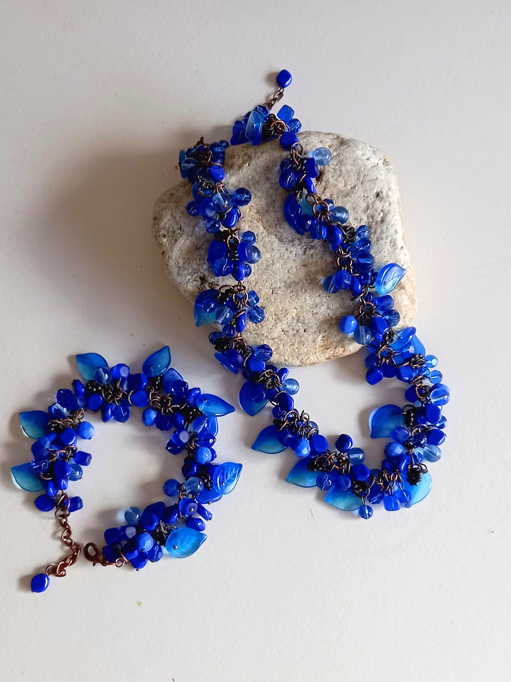 set de collar y pulsera glassmania