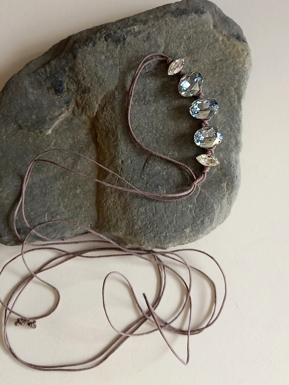 pulsera de cristal & perla - Imagen 4