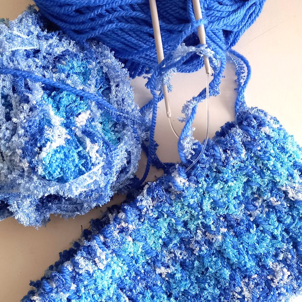set gorro de punto & llavero