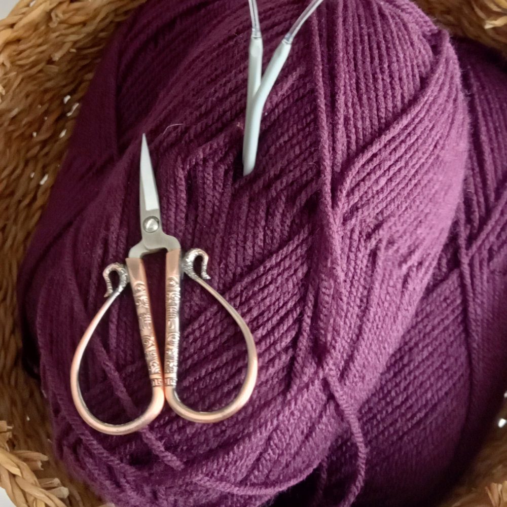 set gorro de punto & llavero