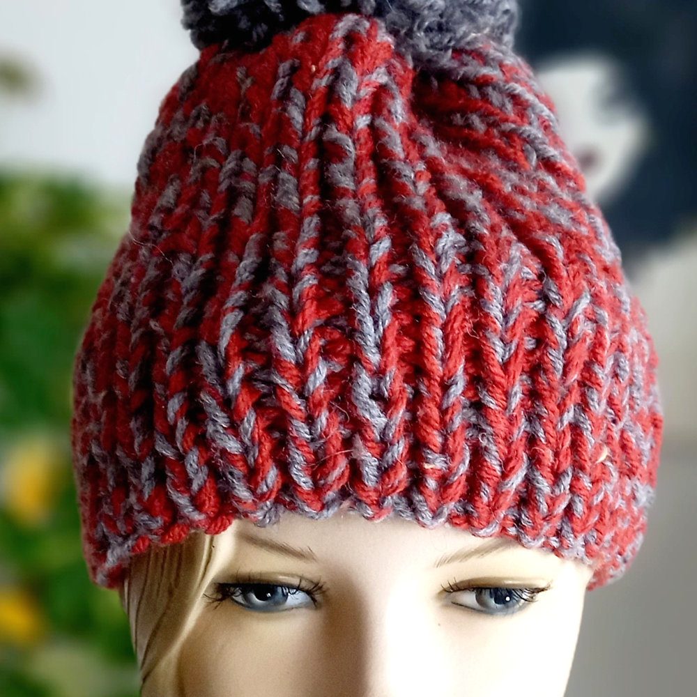 set gorro de punto & llavero