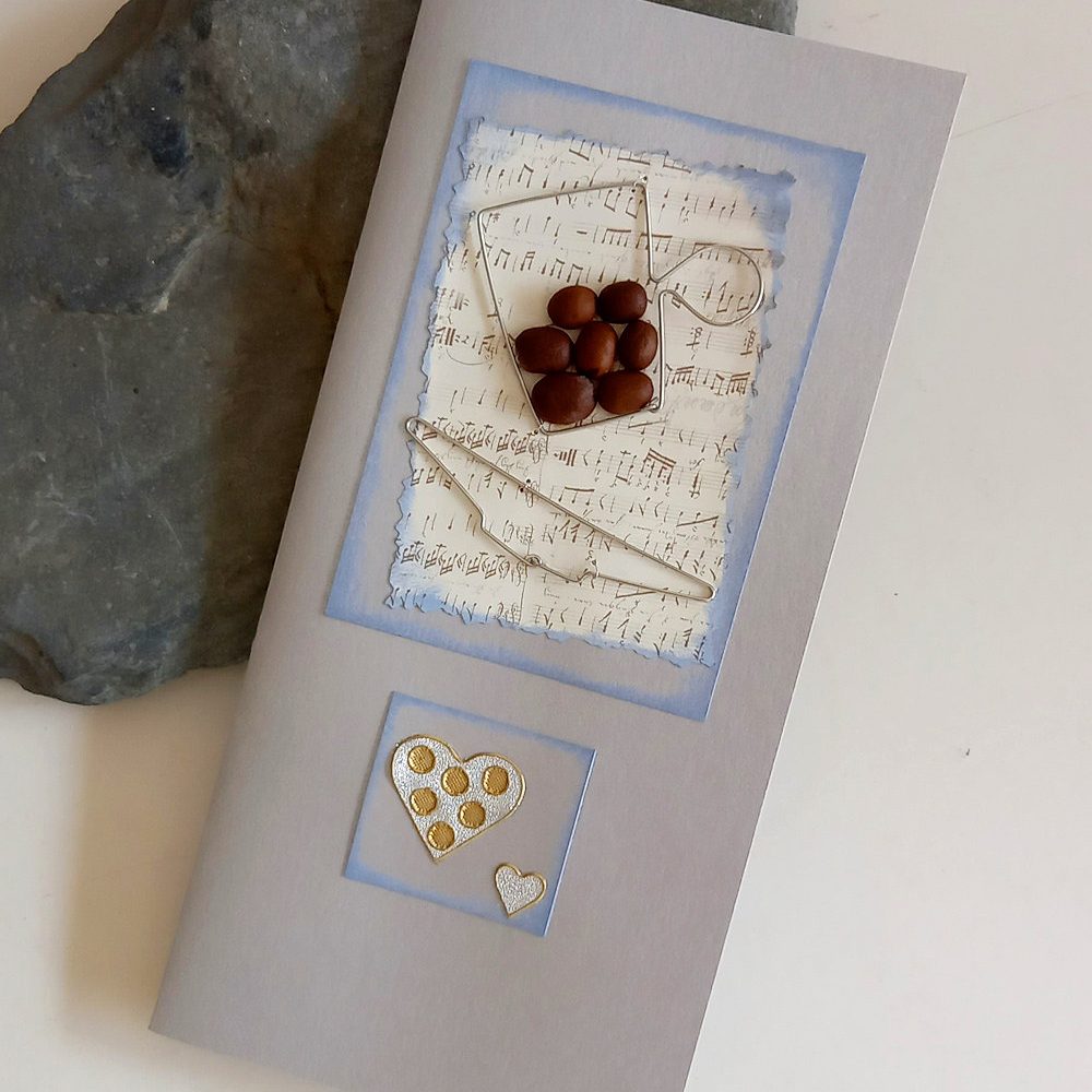 tarjeta de felicitación taza de café