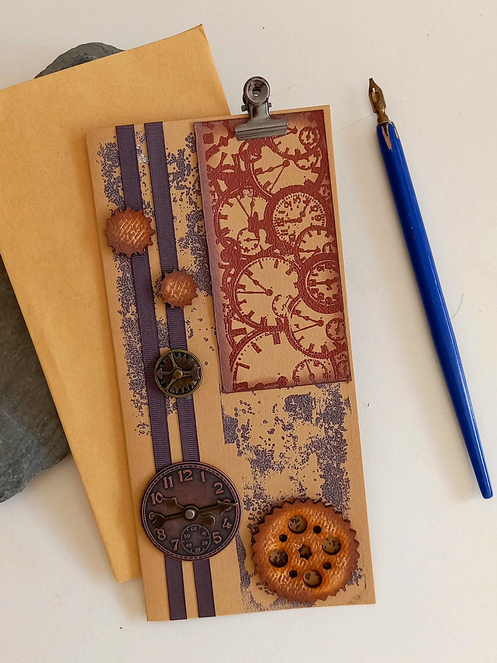tarjeta de felicitación reloj - Imagen 3