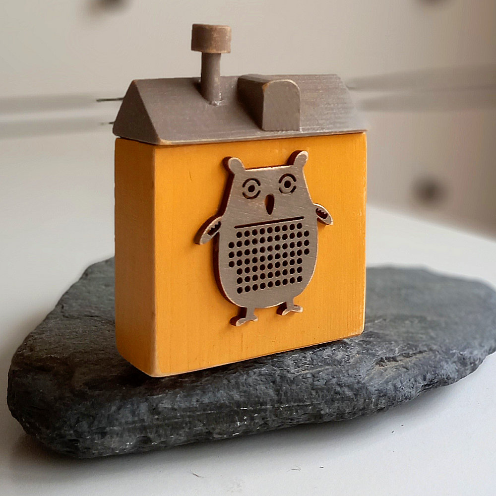casa decorativa búho