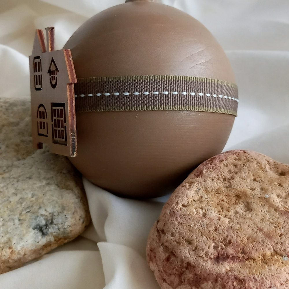 bola de Navidad casa elegante