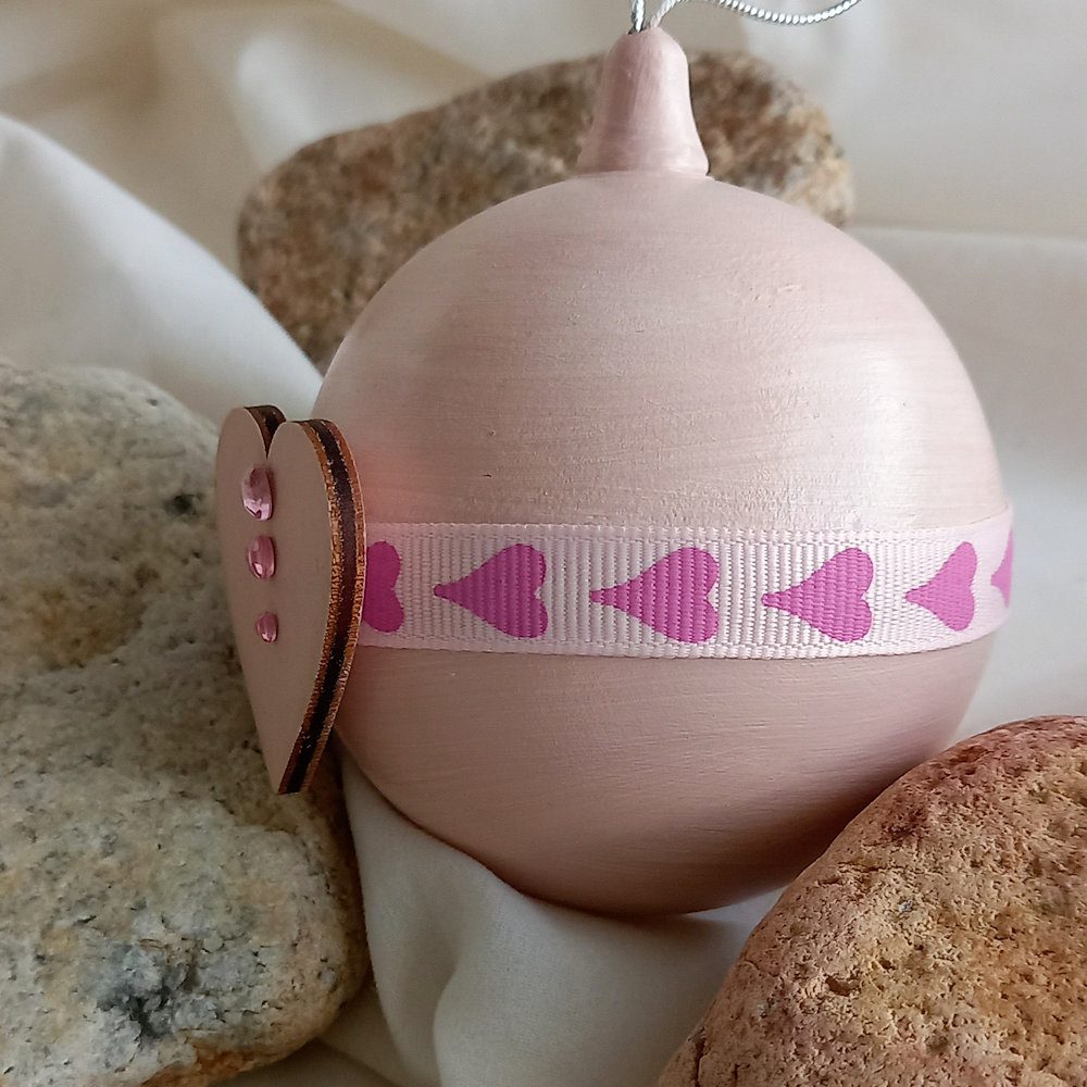 bola de Navidad corazon