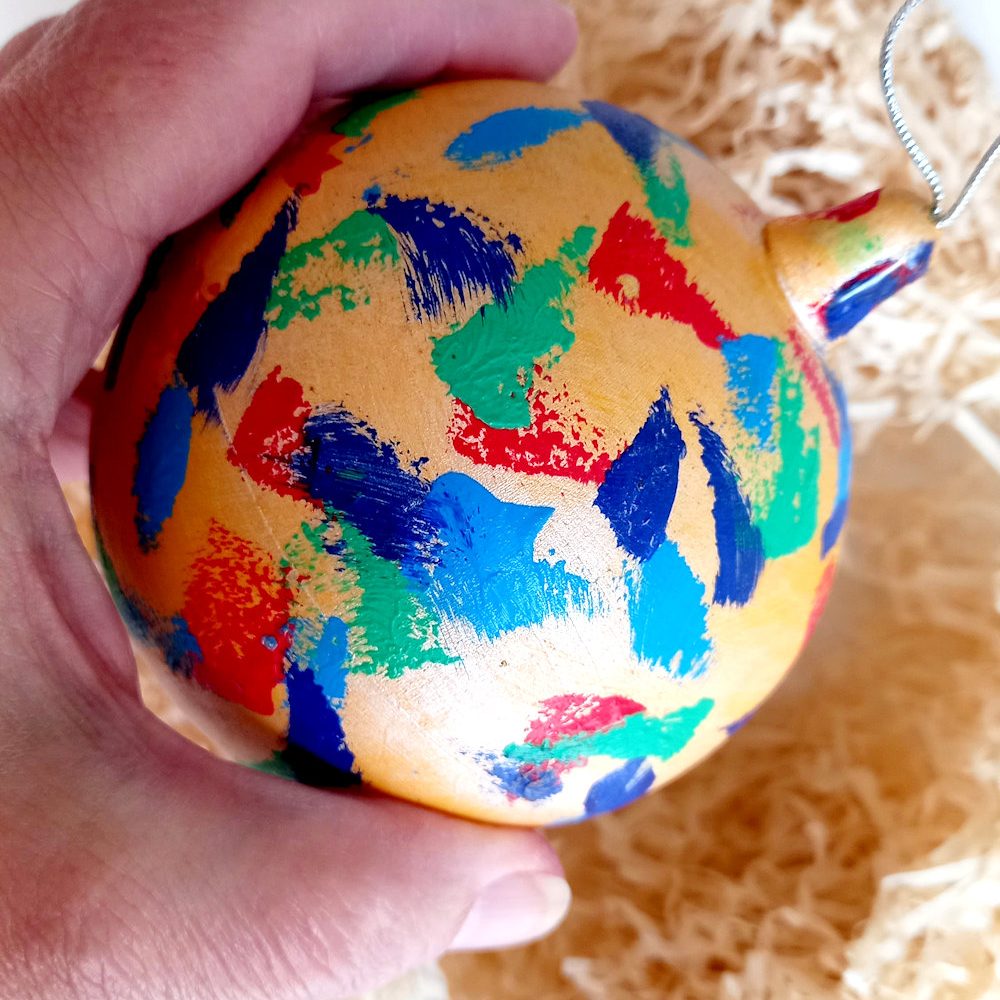 bola de Navidad multicolor