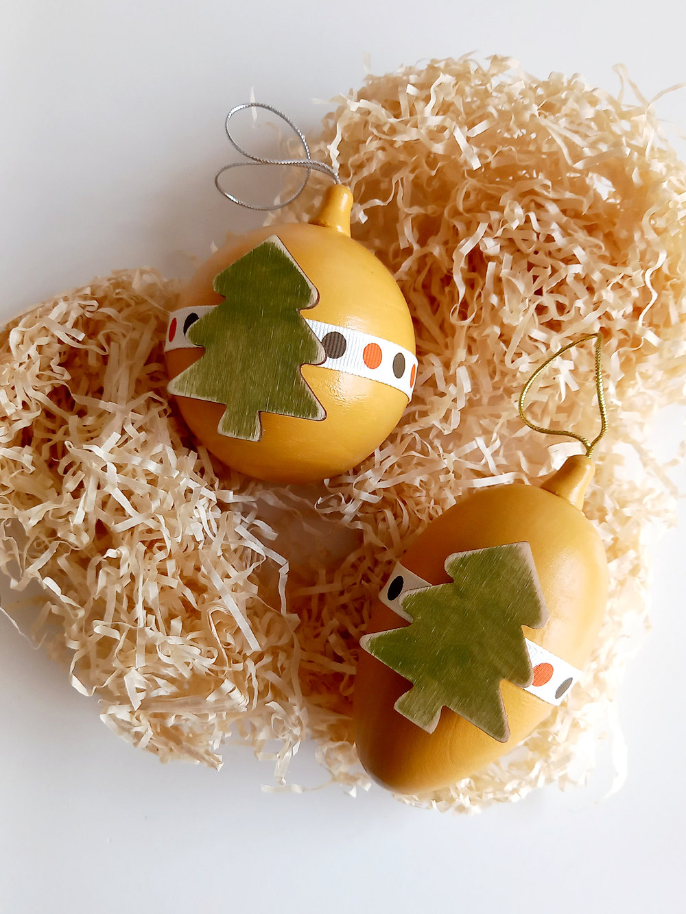 set bolas de Navidad árboles