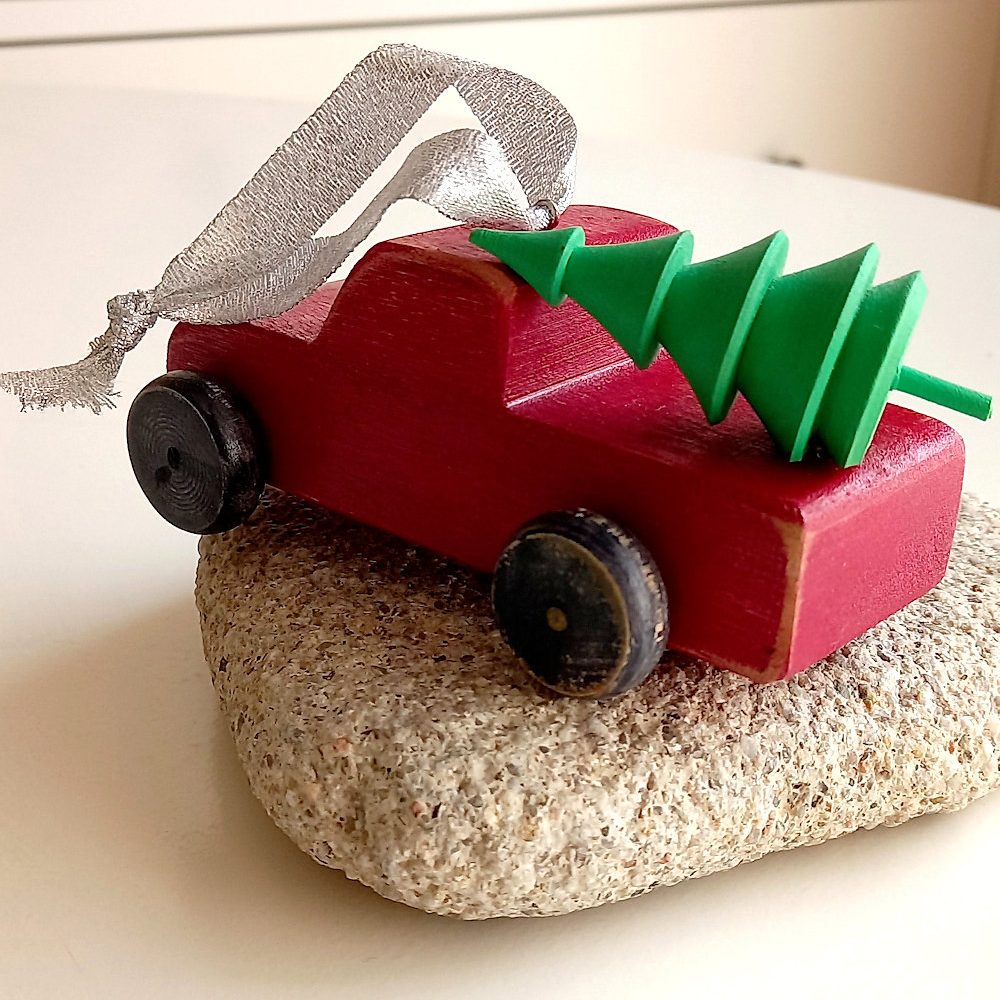 decoración del árbol de Navidad coche